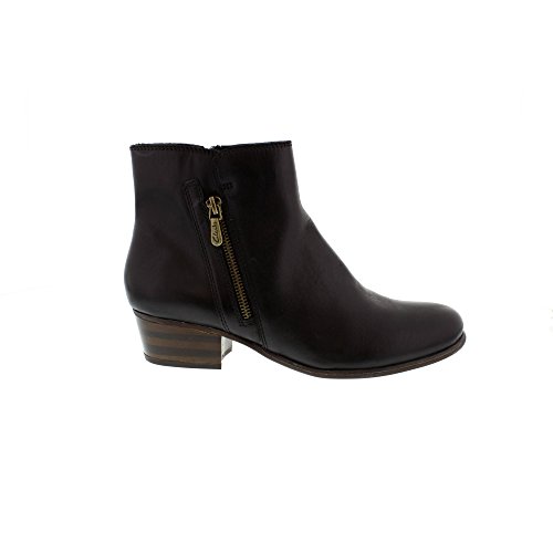 Black Leather Ladies Ankle Boot 5.5 UK 