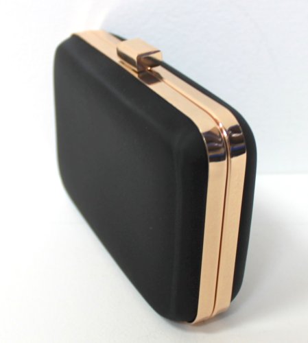 gold hard case clutch