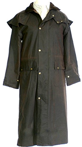 Ladies long waxed riding coat deals