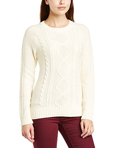 white cable knit jumper womens