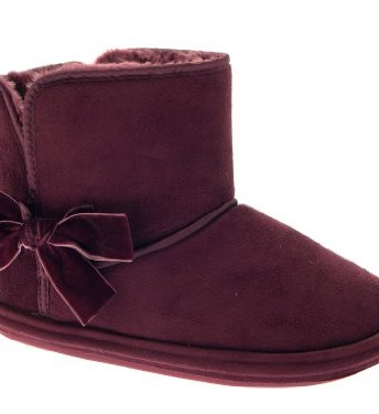 ladies suede slipper boots