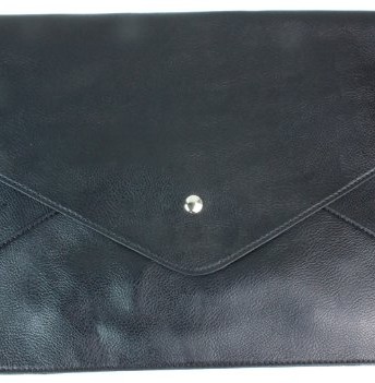 oversized black clutch bag