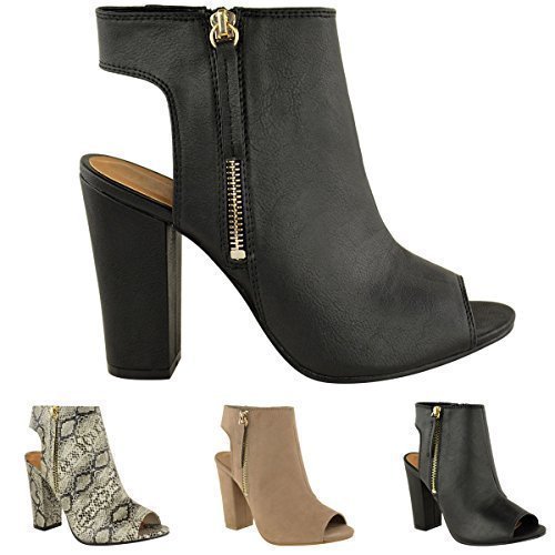 ladies peep toe shoe boots