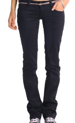 ladies black bootcut jeans