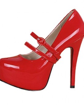 ... High-Heel-Shiny-Platform-Celebrity-Shoes-UK-NEXT-DAY-DELIVERY-UK9-Red