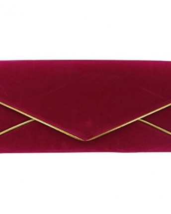 womens red clutch bag
