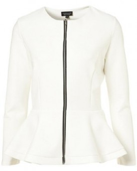 2014-Women-White-Long-Sleeves-Black-Zipper-High-Ruffle-Waist-Peplum-Coat-Jacket-0