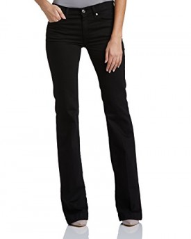 7-For-All-Mankind-Womens-Charlize-Bootcut-Flared-Jeans-Portland-Black-W26L32-0