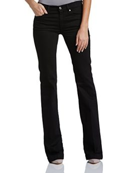 7-For-All-Mankind-Womens-Charlize-Bootcut-Flared-Jeans-Portland-Black-W26L32-0