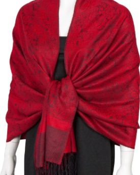 70-30Pash-Sakkas-Soft-Pashmina-Feel-Varied-Paisley-Design-Shawl-Wrap-Stole-Red-Black-paisley-0