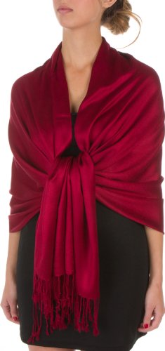 78-x-28-Eco-Friendly-Bamboo-Rayon-Soft-Solid-Pashmina-Shawl-Wrap-Stole-Burgandy-0