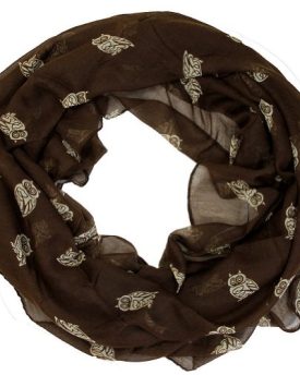 A168-Owl-Print-Long-Soft-Scarf-Brown-0