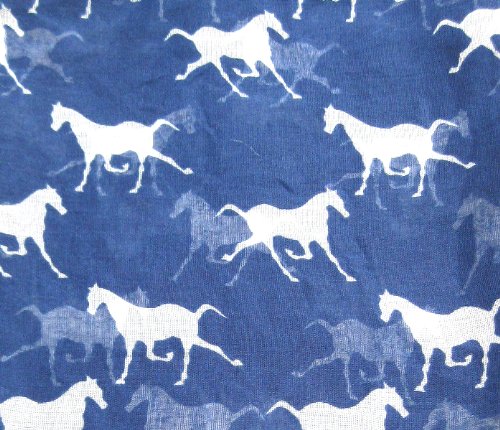 A168-Women-Scarf-Horses-Print-Design-Ladies-Scarves-Shawl-Wrap-Blue-0-1