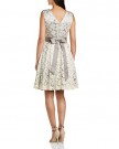 Almost-Famous-Womens-Metallic-Skater-Floral-Sleeveless-Dress-Grey-Size-14-0-0