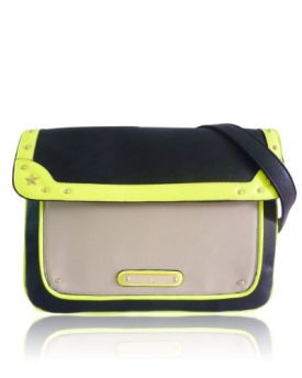 Anna-Smith-Black-Yellow-and-Beige-3-Compartment-Handbag-A7257BKGN-0