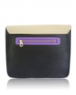 Anna-Smith-BlackBeige-Satchel-Handbag-with-Purple-Trim-A7251BKPE-0-1