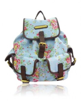 Anna-Smith-LYDC-Designer-Floral-BackpackRucksackSchool-Bag-Light-Blue-0
