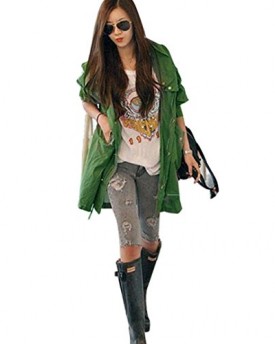 Army-Green-L16-18-Ladies-Skull-Back-Retro-Military-Coat-Parka-Autumn-Button-Trench-Hooded-Jacket-0