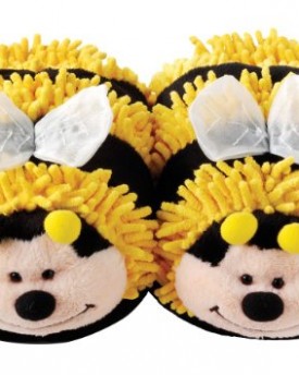Aroma-Home-Fuzzy-Friends-Slippers-Bumble-Bee-0