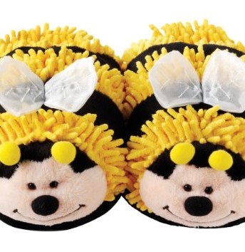 Aroma-Home-Fuzzy-Friends-Slippers-Bumble-Bee-0