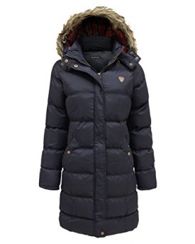 BRAVE-SOUL-WOMENS-LADIES-FUR-HOODED-QUILTED-PUFFER-LONG-PARKA-JACKET-COAT-8-24-0