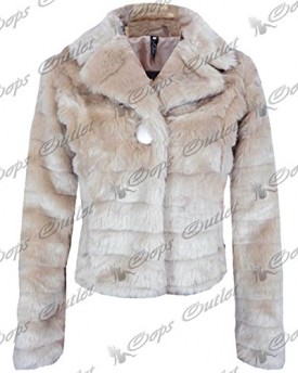 Be-Jealous-New-Womens-Fur-Long-Sleeves-Short-Length-Coat-Winter-Outerwear-Jacket-XXL-UK-16-Stone-New-Winter-Faux-Fur-Collared-Front-Button-0