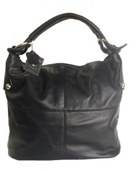 Beautiful-Soft-Black-Italian-Leather-Shoulder-Bag-or-Handbag-0