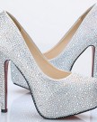 Beautiful-Sparkling-55-Inches-High-Heel-Platform-Wedding-Party-ShoesUK5Silver-0-1