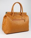 Belli-The-Bag-XL-Womens-Italian-Genuine-Leather-Handbag-Satchel-Bag-Ostrich-Embossing-Cognac-Brown-34x25x16-cm-W-x-H-x-D-0-3