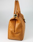 Belli-The-Bag-XL-Womens-Italian-Genuine-Leather-Handbag-Satchel-Bag-Ostrich-Embossing-Cognac-Brown-34x25x16-cm-W-x-H-x-D-0-4