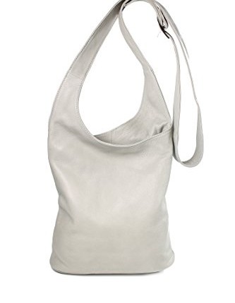 Belli-Womens-Italian-Genuine-Nappa-Leather-Shoulder-Bag-Cross-Over-Bag-Light-Grey-24x28x8-cm-W-x-H-x-D-0