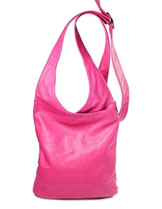 Belli-Womens-Italian-Genuine-Nappa-Leather-Shoulder-Bag-Cross-Over-Bag-Pink-24x28x8-cm-W-x-H-x-D-0