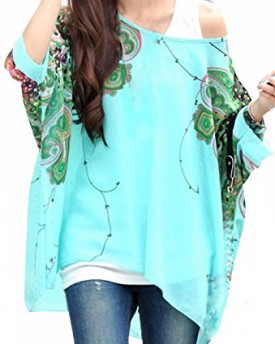 Bepei-Floral-Bohemian-Printing-Hippie-Boat-Neck-Batwing-Sleeve-Loose-Plus-Size-Chiffon-Blouse-Off-Shoulder-Shirt-Tops-303-L-0