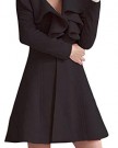 Bepei-Womens-Winter-Fashion-Draped-Ruffle-Woolen-Jacket-Slim-Fit-Coat-Overcoat-Black-L-0-0