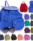 Big-Handbag-Shop-Unisex-Lightweight-Fabric-Small-Drawstring-Backpack-Duffel-Bag-RA-015K-Navy-0-5