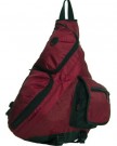 Big-Handbag-Shop-Unisex-Monostrap-Cycling-Cross-Body-Messenger-Gym-School-Travel-Backpack-Rucksack-070-Deep-Red-0