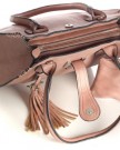 Big-Handbag-Shop-Womens-Faux-Leather-Medium-Size-Satchel-with-Make-up-Pouch-Bag-5002-Deep-Teal-0-0
