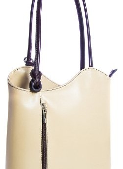 Big-Handbag-Shop-Womens-Genuine-Italian-Carry-on-Shoulder-or-Backpack-Bag-F220-Cream-BrownT-0