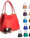 Big-Handbag-Shop-Womens-Medium-Multi-Pockets-Shoulder-Handbag-278-Peach-0-6