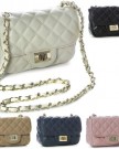 Big-Handbag-Shop-Womens-Medium-Quilted-Gold-Chain-Shoulder-Bag-9169-Cream-0-5