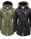 Black-L-14-Montana-New-Womens-Military-Quilted-Parka-Furs-Fur-Trim-Hood-Ladies-Jacket-Coat-0-0
