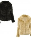 Black-M-12-Mill-New-Womens-Soft-Shaggy-Faux-Furs-Stripe-Cut-3-Popper-Fastening-Short-Ladies-Jacket-Coat-0-0
