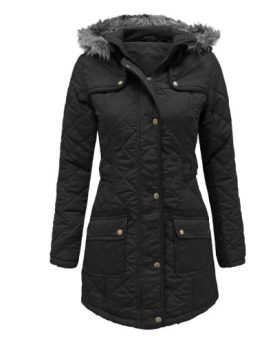 Black-UK-12-NEW-LADIES-WOMENS-GIRLS-FUR-HOODED-DIAMOND-QUILTED-PARKA-FUR-HOODED-JACKET-COAT-0