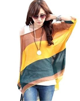 Bohemian-Hippie-Big-Size-Batwing-Sleeve-Chiffon-Blouse-Loose-Off-Shoulder-Shirt-0