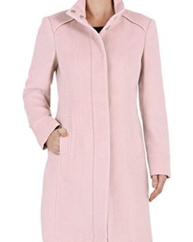 Bonmarche-Womens-Funnel-Neck-Coat-Pink-Size-24-0