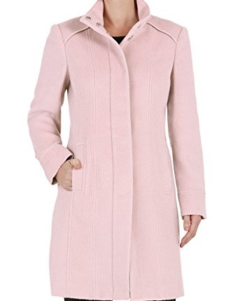 Bonmarche-Womens-Funnel-Neck-Coat-Pink-Size-24-0