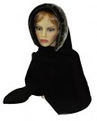 Brilliant-Winter-Adults-BLACK-Fleece-Hooded-Scarf-With-Silver-Grey-Fake-Fur-trim-And-Wrap-Around-Scarf-One-Size-BNWT-0-1