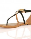 ByPublicDemand-D12-Womens-Strappy-Toe-Post-Summer-Sandals-Black-Size-6-UK-0-2
