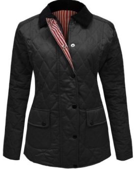 CEXI-COUTURE-LADIES-QUILTED-PADDED-BUTTON-ZIP-JACKET-WOMENS-TOP-COAT-BLACK-SIZE-12-0