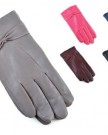 CLASSIC-LADIES-WOMENS-GIRLS-GENUINE-LEATHER-SHORT-LADIES-GLOVES-BROWN-SIZE-LARGE-0-0